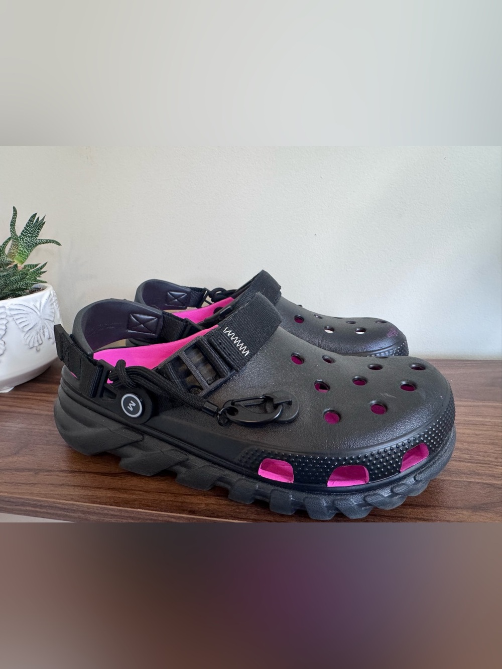 Crocs X Post Malone Duet Max Clogs Pink Black